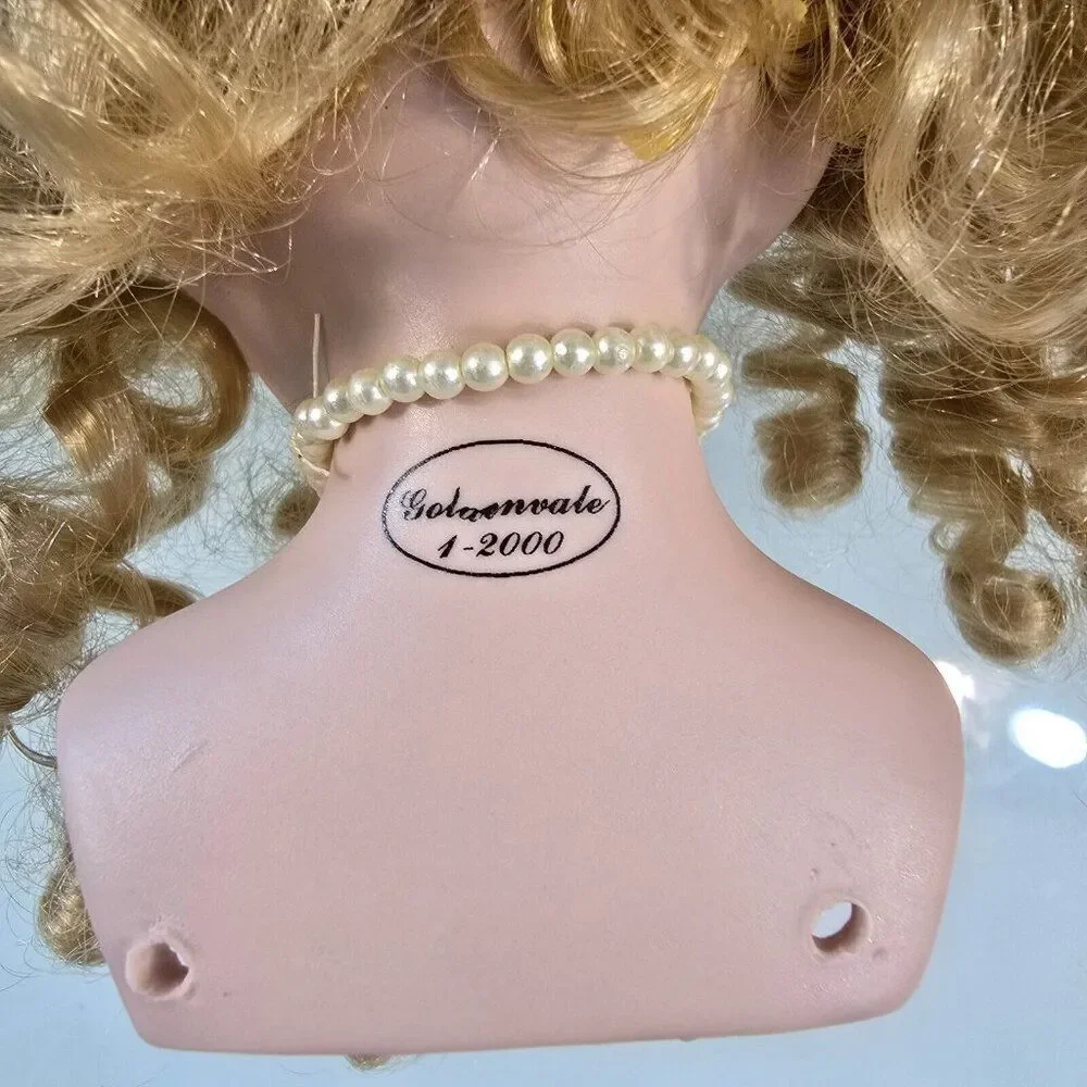 Goldenvale 1-2000 Porcelain Doll Parts 5 Piece Lot Head Arms Legs As Is
